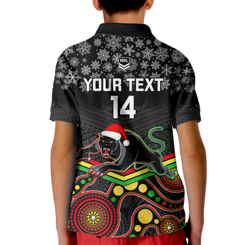 custom-panthers-rugby-christmas-kid-polo-shirt-merry-xmas-2023-mix-aboriginal-art-black-version
