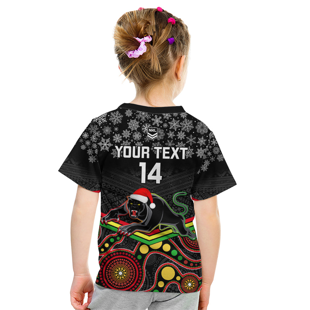 custom-panthers-rugby-christmas-kid-t-shirt-merry-xmas-2023-mix-aboriginal-art-black-version