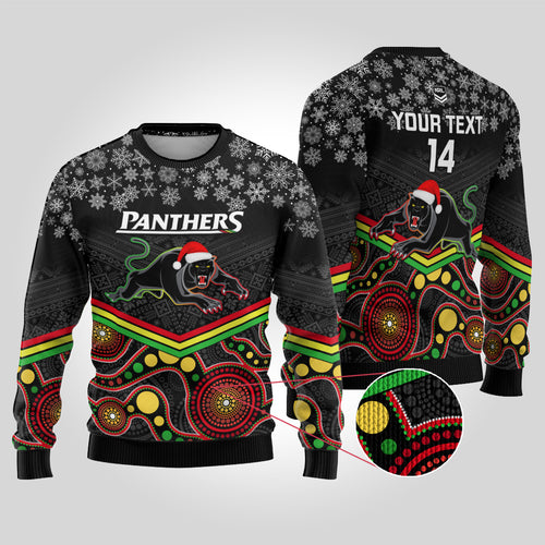custom-panthers-rugby-christmas-ugly-christmas-sweater-merry-xmas-2023-mix-aboriginal-art-black-version