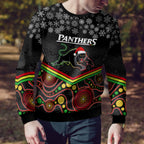 custom-panthers-rugby-christmas-ugly-christmas-sweater-merry-xmas-2023-mix-aboriginal-art-black-version