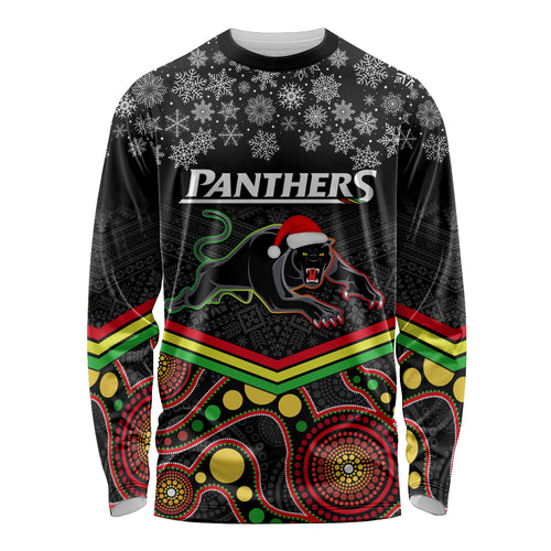 custom-panthers-rugby-christmas-long-sleeve-shirt-merry-xmas-2023-mix-aboriginal-art-black-version