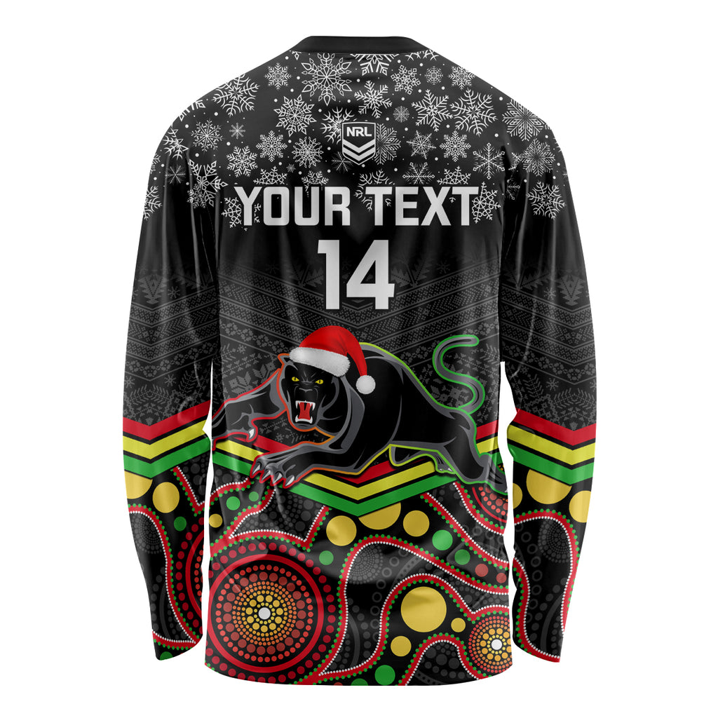 custom-panthers-rugby-christmas-long-sleeve-shirt-merry-xmas-2023-mix-aboriginal-art-black-version