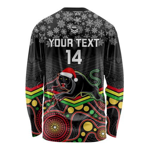 custom-panthers-rugby-christmas-long-sleeve-shirt-merry-xmas-2023-mix-aboriginal-art-black-version