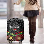 custom-panthers-rugby-christmas-luggage-cover-merry-xmas-2023-mix-aboriginal-art-black-version