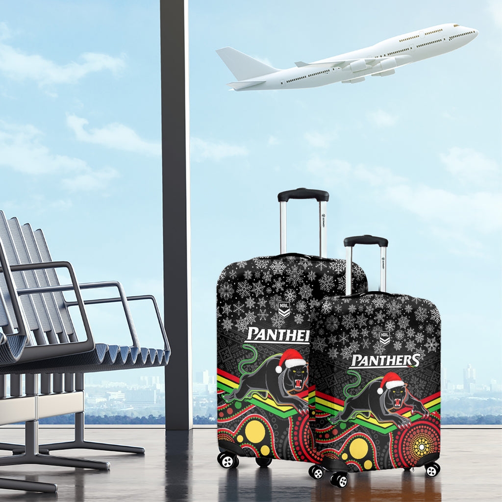 custom-panthers-rugby-christmas-luggage-cover-merry-xmas-2023-mix-aboriginal-art-black-version