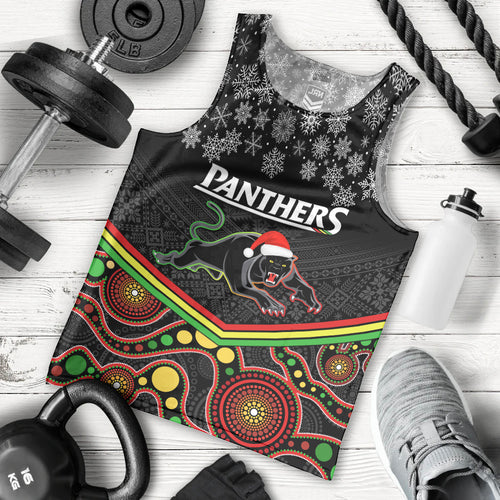 custom-panthers-rugby-christmas-men-tank-top-merry-xmas-2023-mix-aboriginal-art-black-version