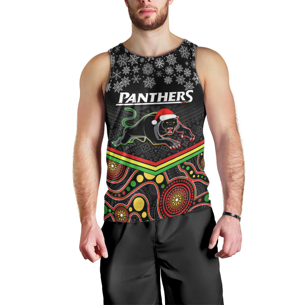 custom-panthers-rugby-christmas-men-tank-top-merry-xmas-2023-mix-aboriginal-art-black-version