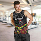 custom-panthers-rugby-christmas-men-tank-top-merry-xmas-2023-mix-aboriginal-art-black-version