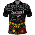 custom-panthers-rugby-christmas-polo-shirt-merry-xmas-2023-mix-aboriginal-art-black-version
