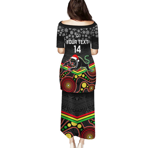 custom-panthers-rugby-christmas-puletasi-merry-xmas-2023-mix-aboriginal-art-black-version
