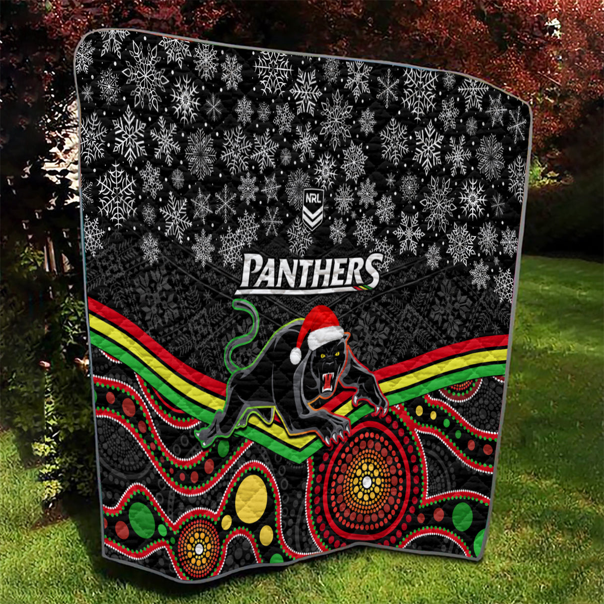 custom-panthers-rugby-christmas-quilt-merry-xmas-2023-mix-aboriginal-art-black-version