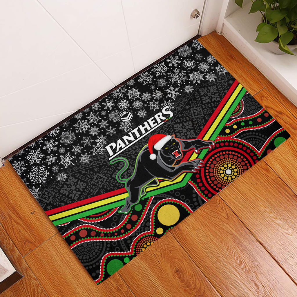 custom-panthers-rugby-christmas-rubber-doormat-merry-xmas-2023-mix-aboriginal-art-black-version
