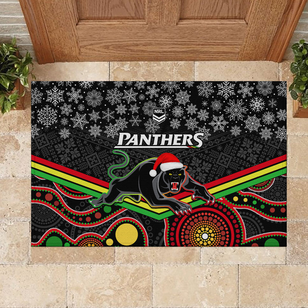 custom-panthers-rugby-christmas-rubber-doormat-merry-xmas-2023-mix-aboriginal-art-black-version