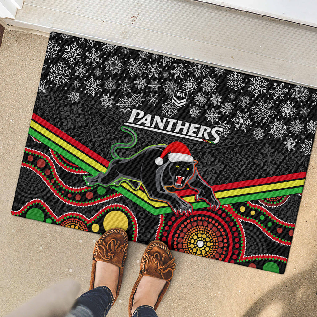 custom-panthers-rugby-christmas-rubber-doormat-merry-xmas-2023-mix-aboriginal-art-black-version