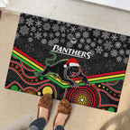 custom-panthers-rugby-christmas-rubber-doormat-merry-xmas-2023-mix-aboriginal-art-black-version