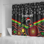custom-panthers-rugby-christmas-shower-curtain-merry-xmas-2023-mix-aboriginal-art-black-version