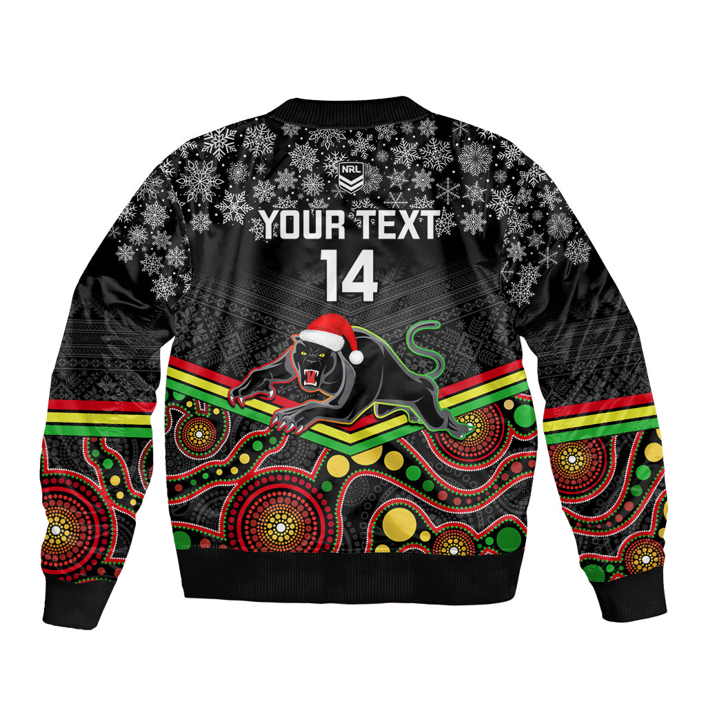 custom-panthers-rugby-christmas-sleeve-zip-bomber-jacket-merry-xmas-2023-mix-aboriginal-art-black-version