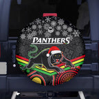 custom-panthers-rugby-christmas-spare-tire-cover-merry-xmas-2023-mix-aboriginal-art-black-version