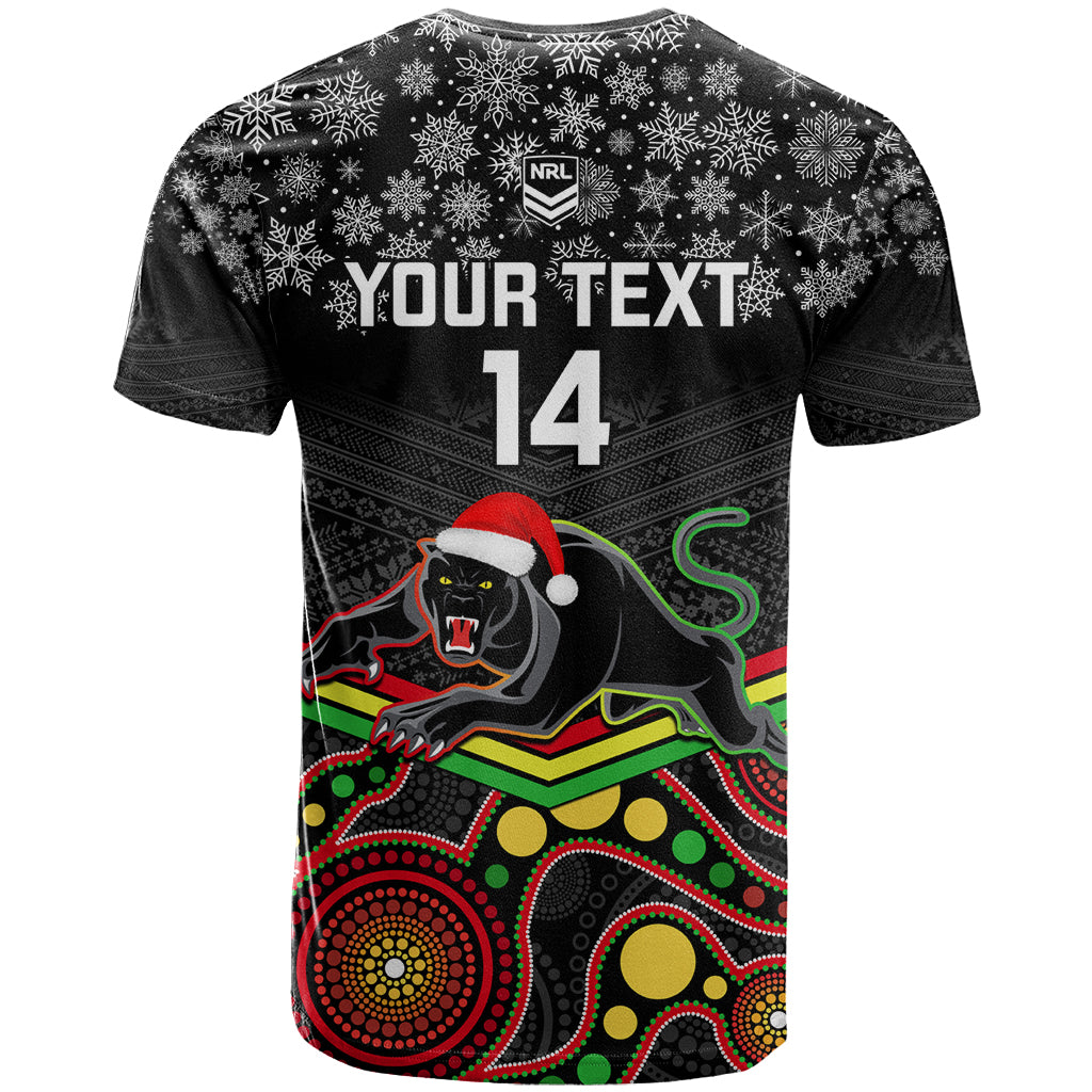 custom-panthers-rugby-christmas-t-shirt-merry-xmas-2023-mix-aboriginal-art-black-version