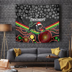 custom-panthers-rugby-christmas-tapestry-merry-xmas-2023-mix-aboriginal-art-black-version