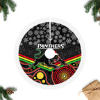 panthers-rugby-christmas-tree-skirt-merry-xmas-2023-mix-aboriginal-art-black-version
