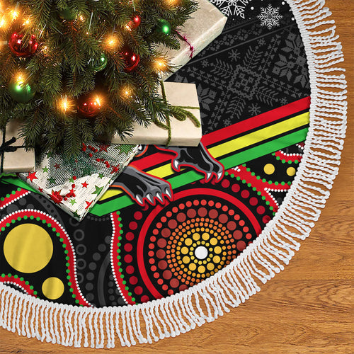 panthers-rugby-christmas-tree-skirt-merry-xmas-2023-mix-aboriginal-art-black-version