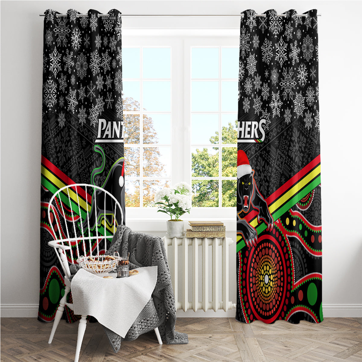 custom-panthers-rugby-christmas-window-curtain-merry-xmas-2023-mix-aboriginal-art-black-version