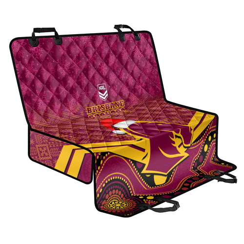 custom-brisbane-broncos-rugby-christmas-back-car-seat-cover-merry-xmas-2023-mix-aboriginal-art
