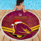custom-brisbane-broncos-rugby-christmas-beach-blanket-merry-xmas-2023-mix-aboriginal-art