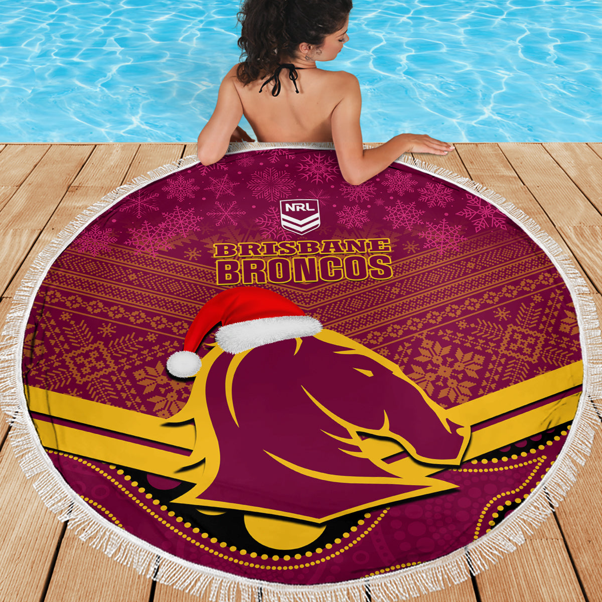 custom-brisbane-broncos-rugby-christmas-beach-blanket-merry-xmas-2023-mix-aboriginal-art