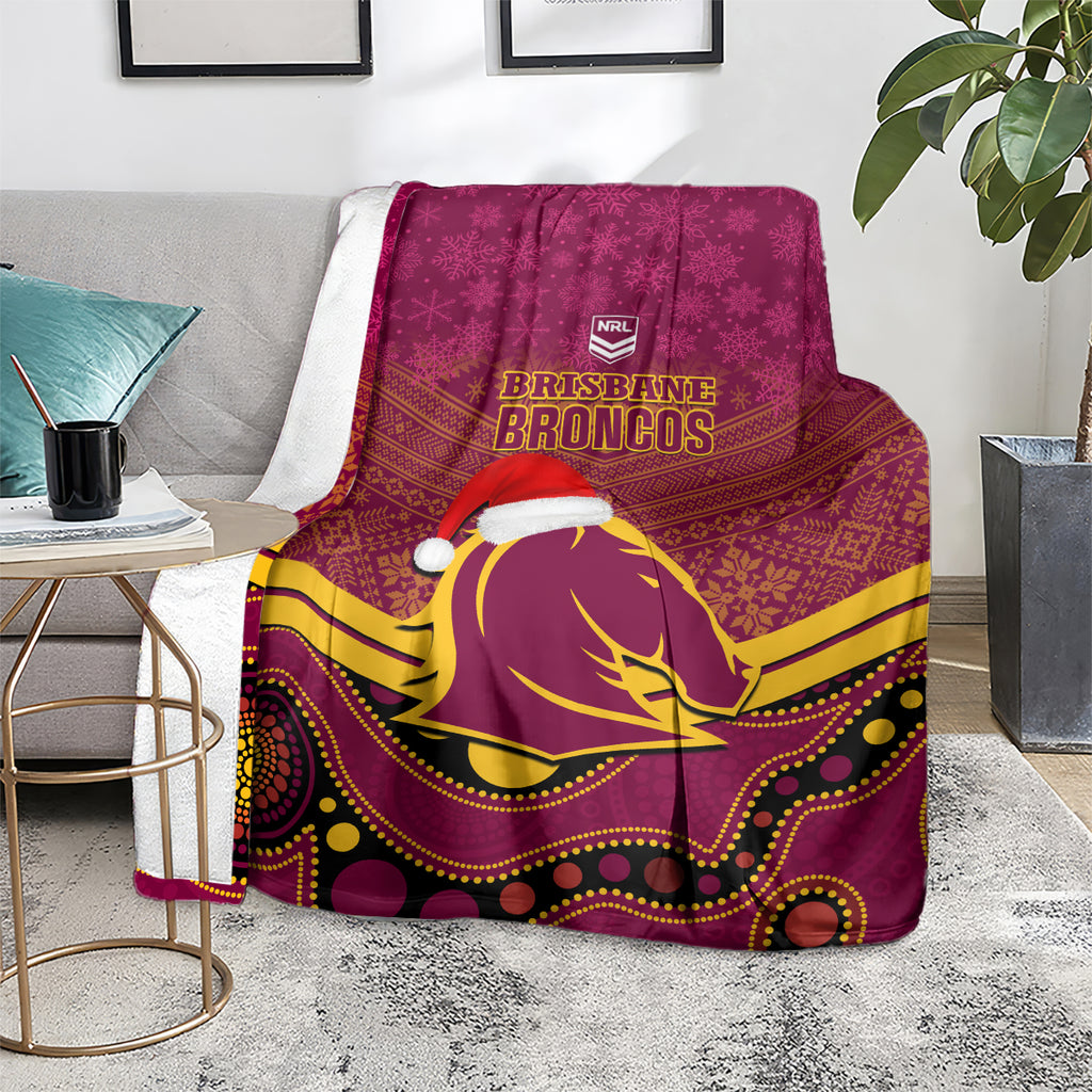 custom-brisbane-broncos-rugby-christmas-blanket-merry-xmas-2023-mix-aboriginal-art