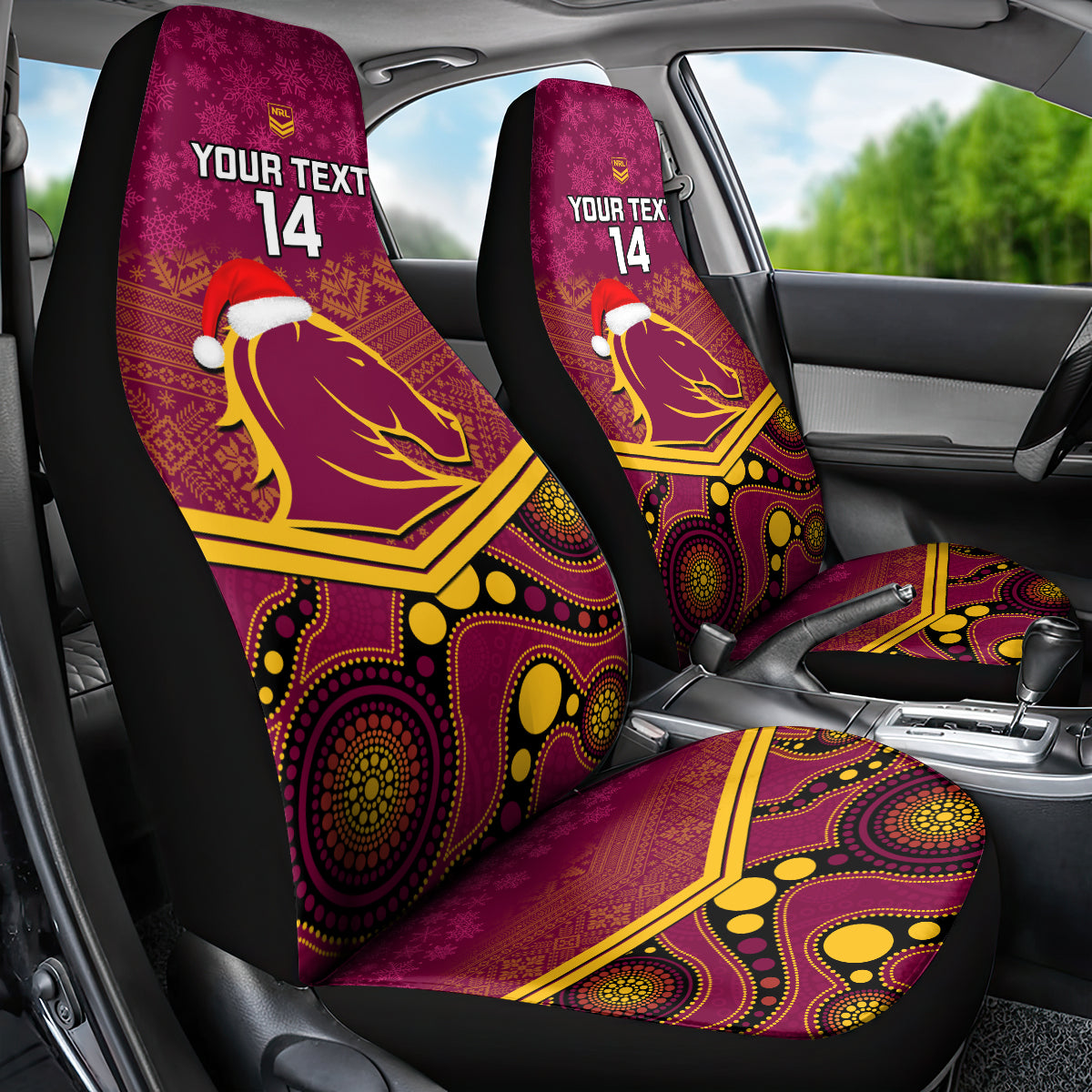 custom-brisbane-broncos-rugby-christmas-car-seat-cover-merry-xmas-2023-mix-aboriginal-art