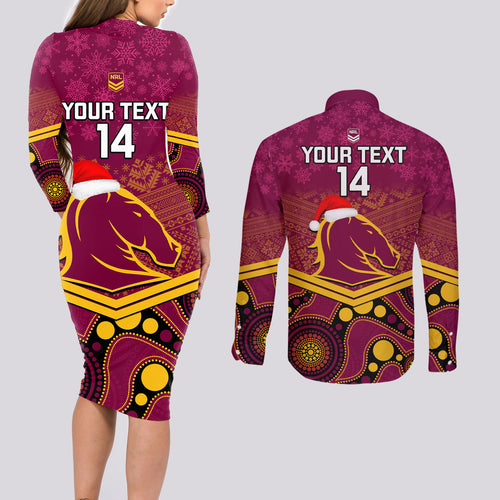custom-brisbane-broncos-rugby-christmas-couples-matching-long-sleeve-bodycon-dress-and-long-sleeve-button-shirt-merry-xmas-2023-mix-aboriginal-art
