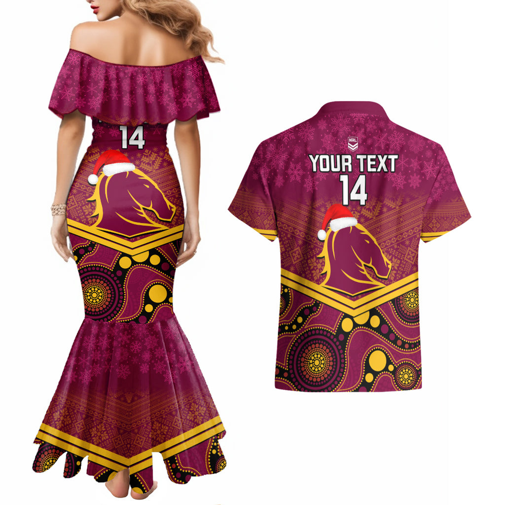 custom-brisbane-broncos-rugby-christmas-couples-matching-mermaid-dress-and-hawaiian-shirt-merry-xmas-2023-mix-aboriginal-art