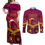 custom-brisbane-broncos-rugby-christmas-couples-matching-off-shoulder-maxi-dress-and-long-sleeve-button-shirt-merry-xmas-2023-mix-aboriginal-art