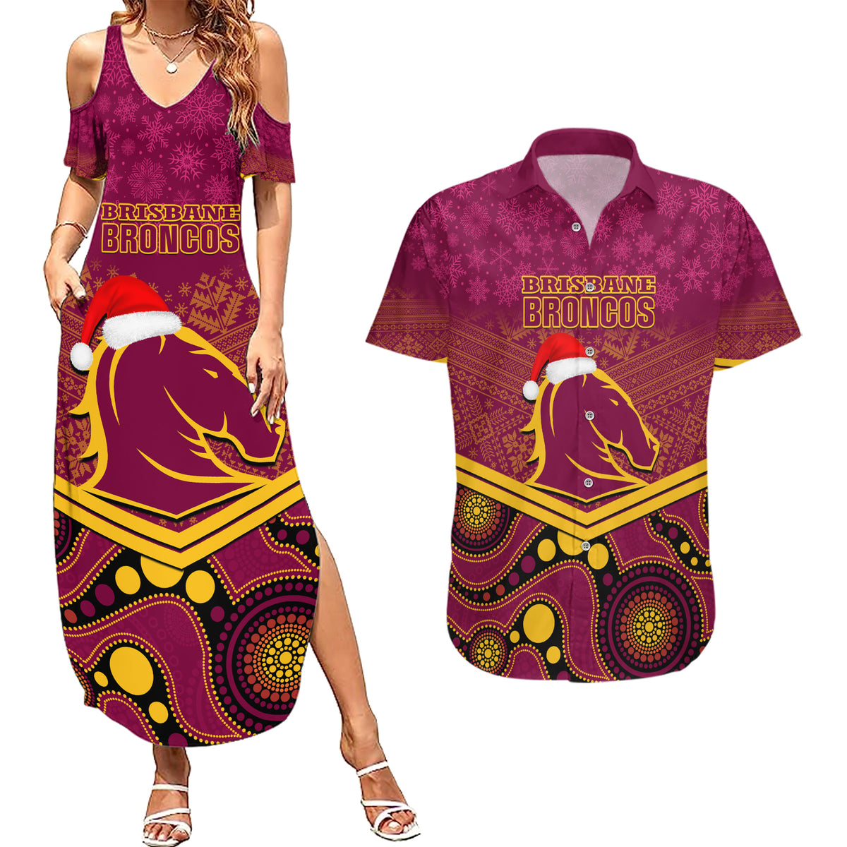 custom-brisbane-broncos-rugby-christmas-couples-matching-summer-maxi-dress-and-hawaiian-shirt-merry-xmas-2023-mix-aboriginal-art