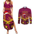 custom-brisbane-broncos-rugby-christmas-couples-matching-summer-maxi-dress-and-long-sleeve-button-shirt-merry-xmas-2023-mix-aboriginal-art
