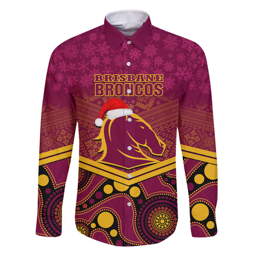 custom-brisbane-broncos-rugby-christmas-family-matching-mermaid-dress-and-hawaiian-shirt-merry-xmas-2023-mix-aboriginal-art