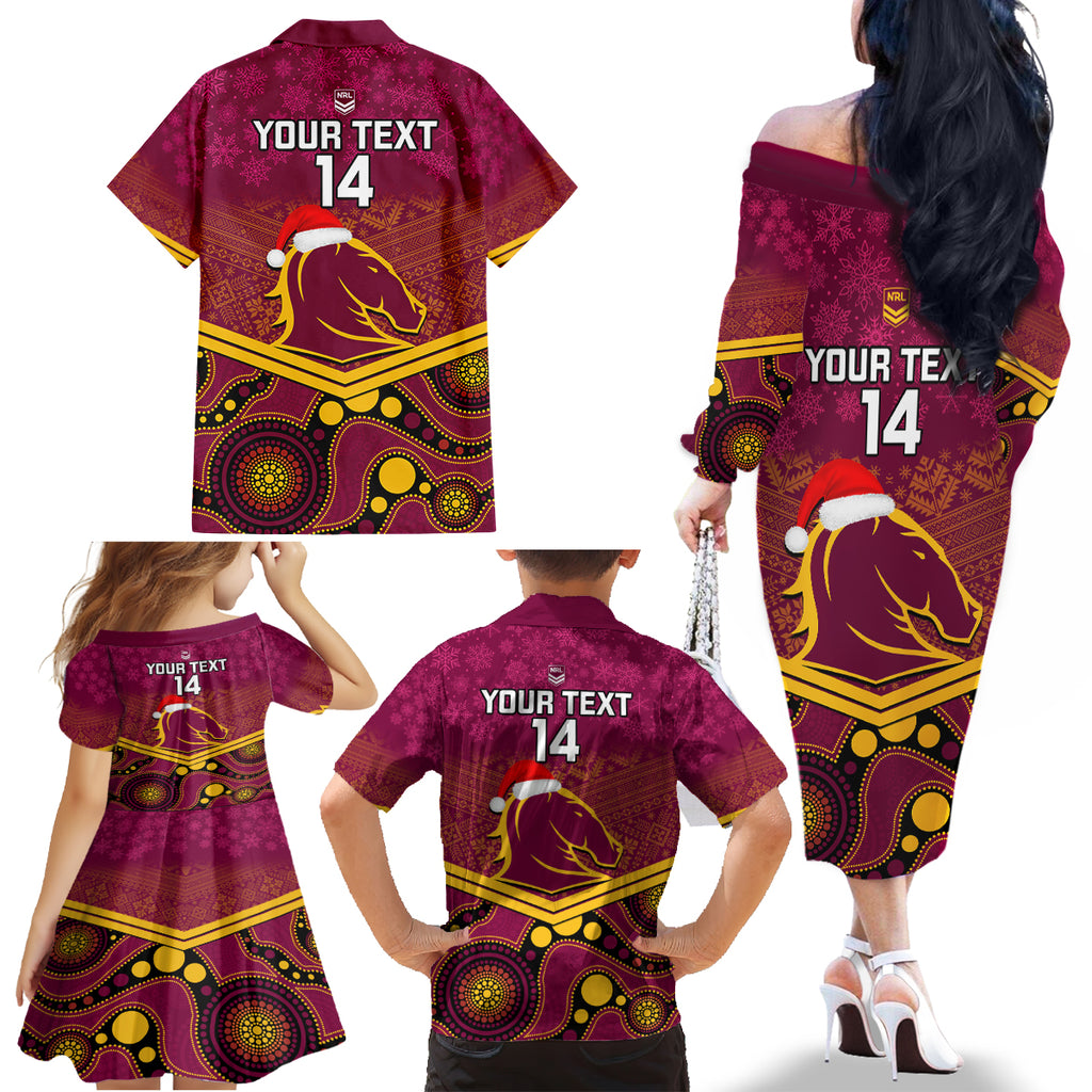 custom-brisbane-broncos-rugby-christmas-family-matching-off-shoulder-long-sleeve-dress-and-hawaiian-shirt-merry-xmas-2023-mix-aboriginal-art