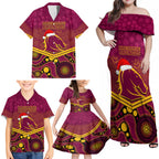 custom-brisbane-broncos-rugby-christmas-family-matching-off-shoulder-maxi-dress-and-hawaiian-shirt-merry-xmas-2023-mix-aboriginal-art