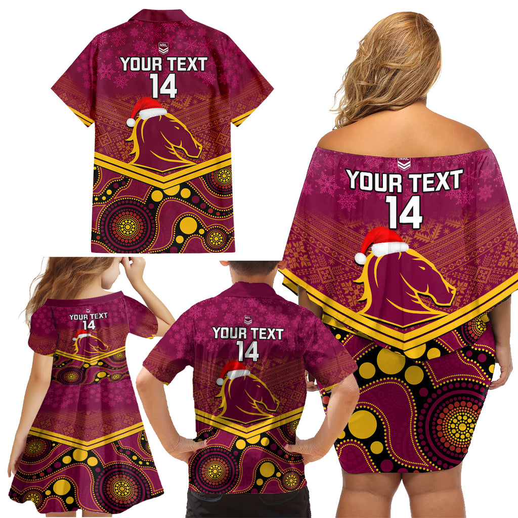 custom-brisbane-broncos-rugby-christmas-family-matching-off-shoulder-short-dress-and-hawaiian-shirt-merry-xmas-2023-mix-aboriginal-art