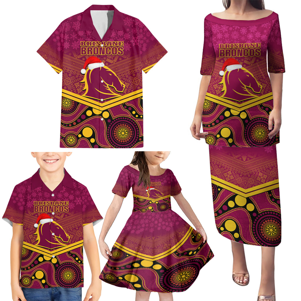 custom-brisbane-broncos-rugby-christmas-family-matching-puletasi-dress-and-hawaiian-shirt-merry-xmas-2023-mix-aboriginal-art