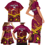 custom-brisbane-broncos-rugby-christmas-family-matching-short-sleeve-bodycon-dress-and-hawaiian-shirt-merry-xmas-2023-mix-aboriginal-art