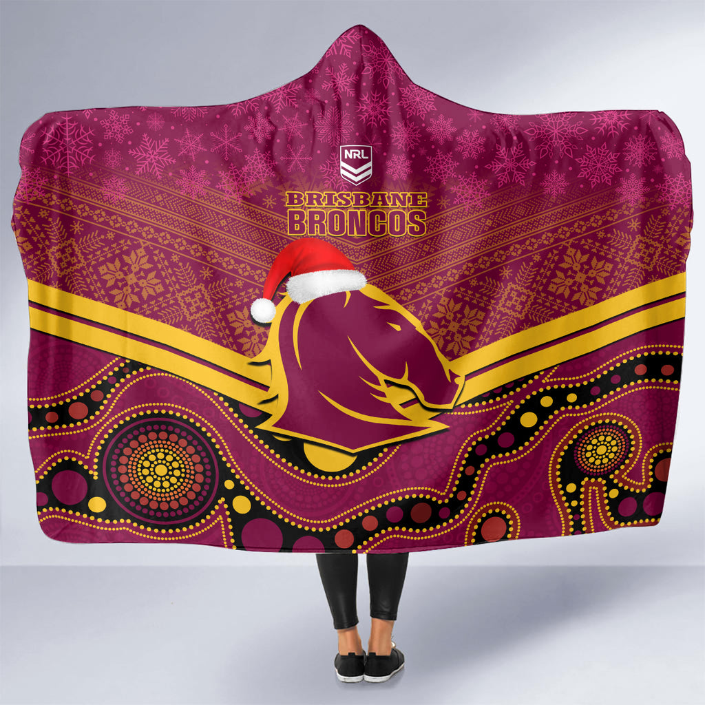 custom-brisbane-broncos-rugby-christmas-hooded-blanket-merry-xmas-2023-mix-aboriginal-art