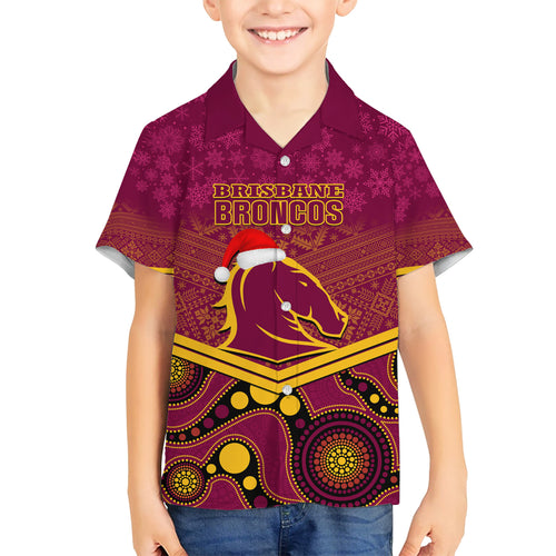 custom-brisbane-broncos-rugby-christmas-kid-hawaiian-shirt-merry-xmas-2023-mix-aboriginal-art