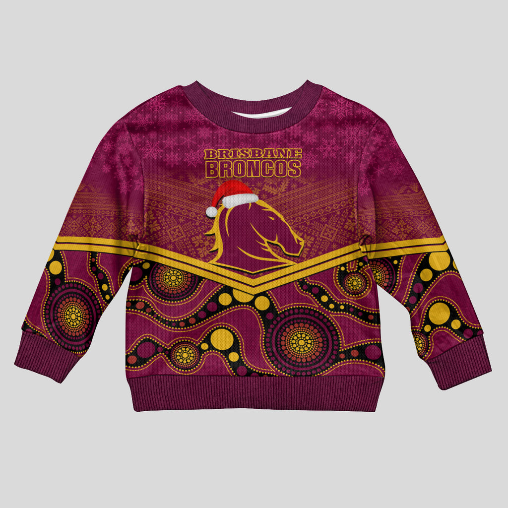 custom-brisbane-broncos-rugby-christmas-kid-ugly-christmas-sweater-merry-xmas-2023-mix-aboriginal-art