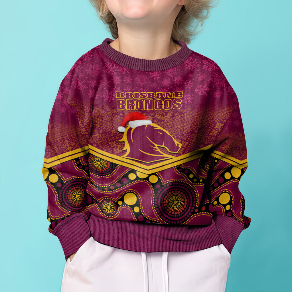 custom-brisbane-broncos-rugby-christmas-kid-ugly-christmas-sweater-merry-xmas-2023-mix-aboriginal-art
