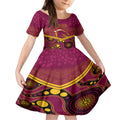 custom-brisbane-broncos-rugby-christmas-kid-short-sleeve-dress-merry-xmas-2023-mix-aboriginal-art