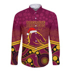 custom-brisbane-broncos-rugby-christmas-long-sleeve-button-shirt-merry-xmas-2023-mix-aboriginal-art