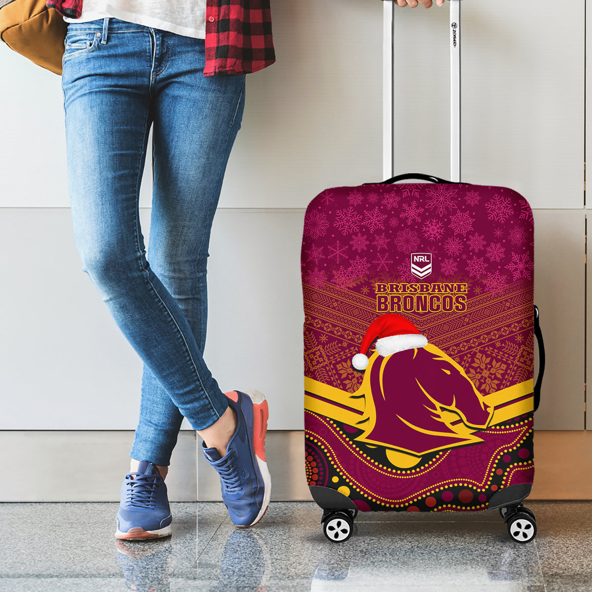 custom-brisbane-broncos-rugby-christmas-luggage-cover-merry-xmas-2023-mix-aboriginal-art
